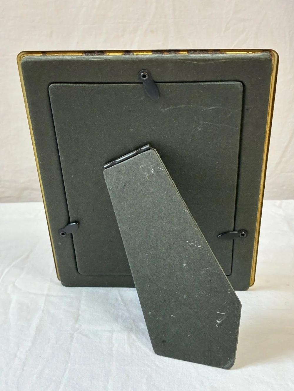 Vintage Gold Tone Decorative pressed metal Photo Frame